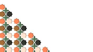 islamic pattern background in arabian style vector