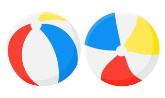 Colorful Beach Ball. Summer Beach Ball Illustration. Team Game. vector