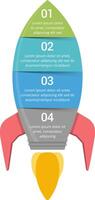 StartUp infographics with four steps vector