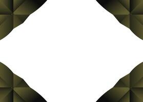 Abstract geometric pattern, olive green triangle background vector