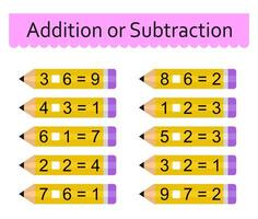 Math activity for children. Developing numeracy skills. Number range up to 10. illustration vector