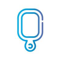 hand mirror Line Gradient Icon White Background vector
