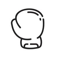 gloves Line Icon White Background vector