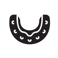 mouth guards Glyph Icon White Background vector
