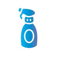 spray water Flat Gradient Icon White Background vector
