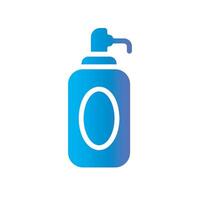 shampoo Flat Gradient Icon White Background vector