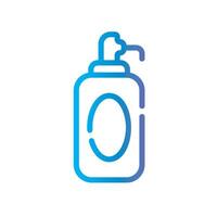 shampoo Line Gradient Icon White Background vector