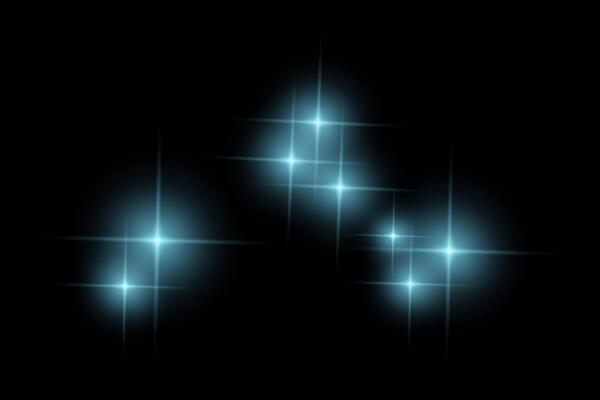 blue sparkle light, flashing light, light effect, glowing ray beams, sparkling starsicon