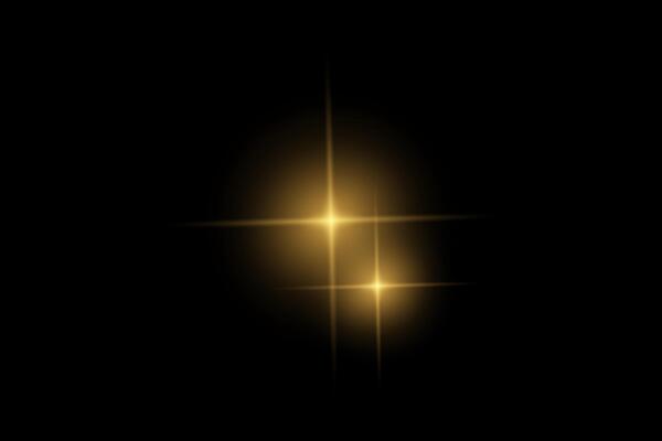 Gold sparkle light, flashing lights, light effects, sunlight lens flare, glowing ray beams, sparkling starsicon