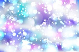 new year winter snowflakes and Sparkling abstract Background. vector