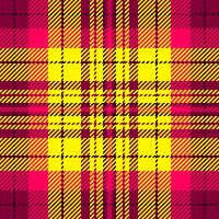 Pop texture check textile, motif seamless plaid tartan. Britain fabric pattern background in bright and pink colors. vector
