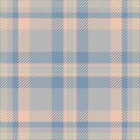 Festive textile plaid pattern, autumn check tartan texture. Amazing seamless fabric background in grey and pastel colors. vector
