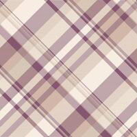 Industrial check seamless plaid, decorate fabric pattern texture. Pretty background tartan textile in light and linen colors. vector