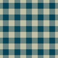 Fancy tartan textile seamless, clan pattern plaid fabric. Self check texture background in pastel and cyan colors. vector