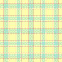 Pillow background texture, real plaid pattern fabric. Tribal textile check seamless tartan in lime and light colors. vector
