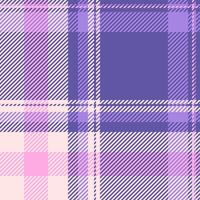 Lumberjack tartan check pattern, printout fabric background plaid. Path texture textile seamless in indigo and misty rose colors. vector