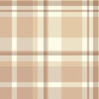 Fibre tartan check , artwork textile texture seamless. Online pattern background plaid fabric in light and orange colors. vector