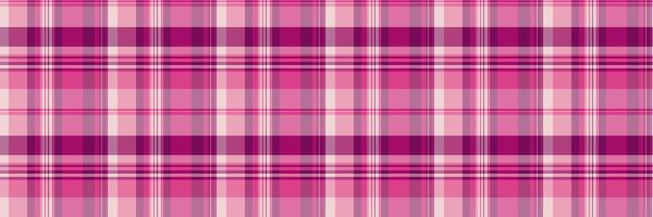 Image tartan pattern textile, plain seamless texture. Expensive background check fabric plaid in pink and red colors. vector