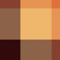 30s background plaid texture, bathroom textile seamless fabric. Textured check tartan pattern in orange and dark colors. vector