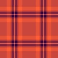 Underwear texture textile fabric, frame pattern background seamless. December plaid check tartan in red and pink colors. vector