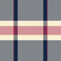 Apartment pattern check fabric, blanket background seamless texture. Model tartan textile plaid in antique white and dark colors. vector