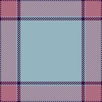 Geometrical pattern textile background, cross fabric tartan texture. Dining room plaid check seamless in pastel and red colors. vector