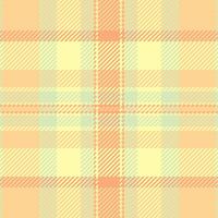 Close up pattern tartan plaid, romantic check fabric. Long seamless background texture textile in amber and yellow colors. vector