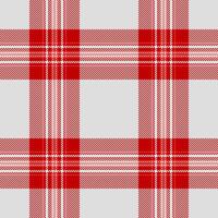 Grid pattern plaid fabric, famous texture textile. Anniversary check tartan background seamless in red and gainsboro colors. vector