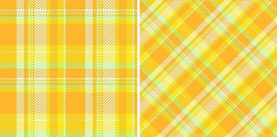 Textile tartan background of plaid seamless fabric with a pattern check texture. Set in summer colors. Messy stripe art. vector