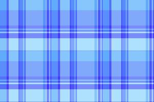 Girl textile fabric background, equal texture pattern . Classy tartan seamless plaid check in blue and cyan colors. vector