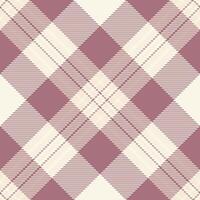Linen pattern background, repeatable patterns plaid seamless fabric. Variation check tartan textile texture in red and old lace colors. vector