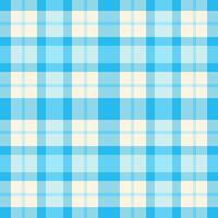 Buffalo plaid tartan fabric, napkin seamless background. Clothing texture textile pattern check in cyan and light colors. vector