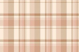 Pop tartan fabric seamless, tidy pattern texture plaid. Simple textile background check in light and antique white colors. vector