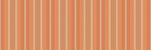Minimal vertical fabric seamless, identity pattern textile texture. Grand lines background stripe in orange and light colors. vector