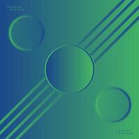 Abstract Background with blue and green circle.Modern shiny green gradient background. vector