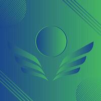 abstract green banner background with diagonal stripes angle and dot halftone. vector