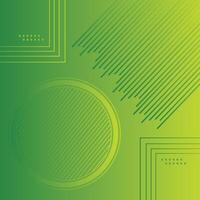 Abstract Gradient Background design with geometric Circle with line shapes - Trendy Green Gradient vector