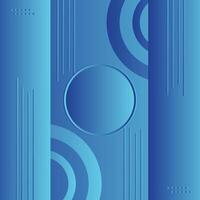 Abstract futuristic energy technology concept. Digital image of light rays, stripes lines with blue light, speed and motion blur over dark blue background vector