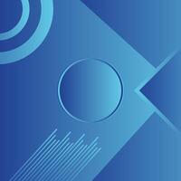 Blue Gradient Circle Square with line Abstract background Minimal geometric. Modern graphic design elements. Futuristic concept. vector