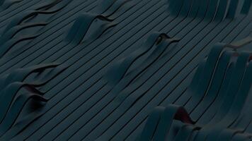 Dark Abstract Waves and Lines Pattern in 3D Design video