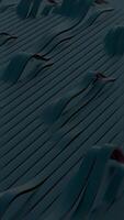 Dark Abstract Waves and Lines Pattern in 3D Design video
