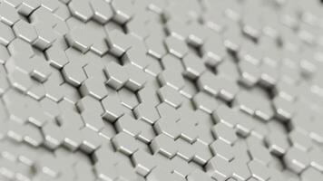 Abstract Hexagonal Pattern with Colorful Highlights on a Light Background video