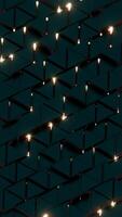 Abstract Pattern of Glowing Geometric Tiles with Light Effects video