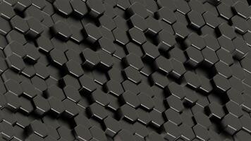 Colorful Illuminated Hexagonal Pattern on a Dark Background video