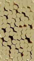 Abstract Hexagonal Pattern with Vibrant Colors on a Beige Background video