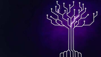 Technology circuit board tree video