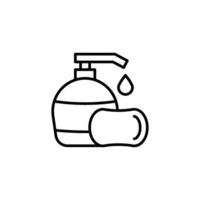 Fresh Drop A bottle icon with water droplet motifs for a refreshing feel vector