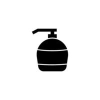 Bubbly Bliss A bottle overflowing with bubbles, evoking cleanliness vector