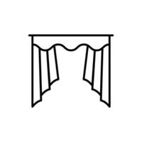 Sunlight Filter Curtains that gently filter sunlight vector