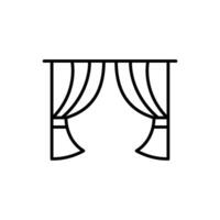Whispering Linen Soft curtains that whisper tranquility vector